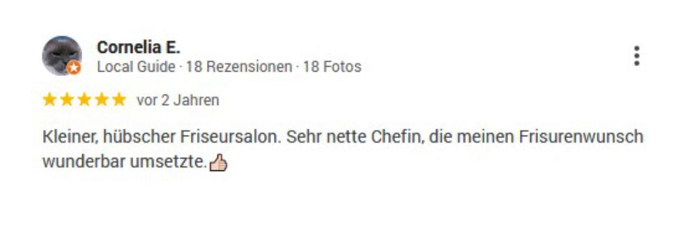 Kundenmeinung Cornelia
